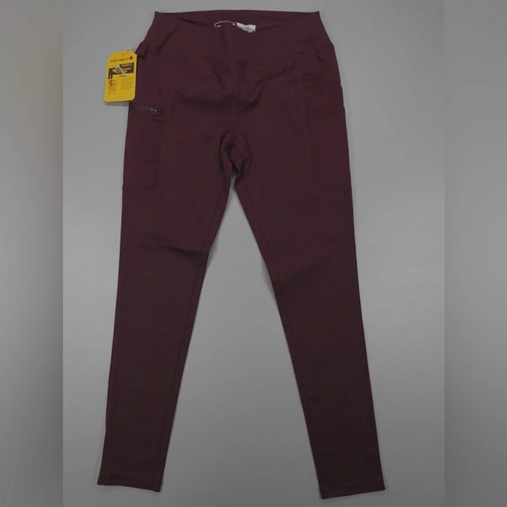Nwt Carhartt large fitted utility pants brown maroon burgundy - Picture 2 of 5